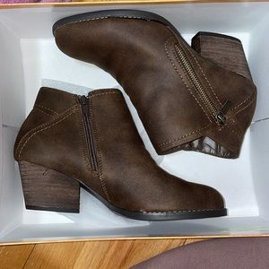 Brown booties